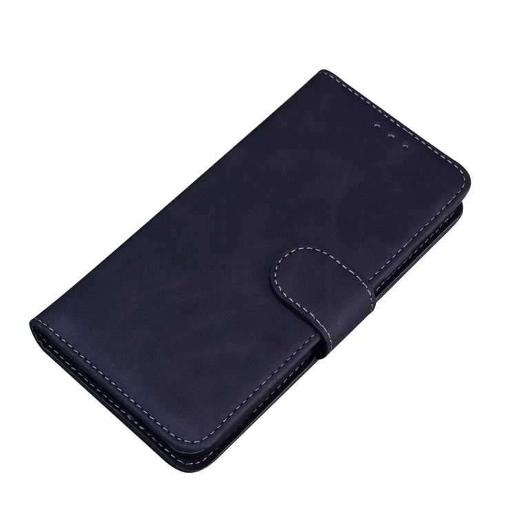 Leather Wallet Stand Phone Case for Xiaomi Redmi 9C/Redmi 9C NFC - Black