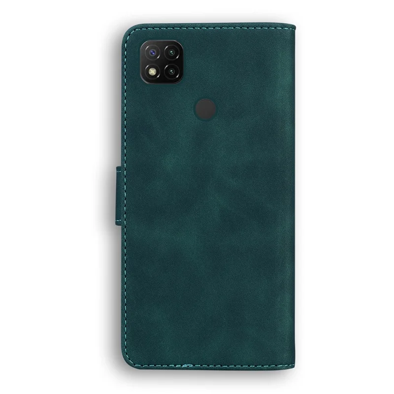 Leather Wallet Stand Phone Case for Xiaomi Redmi 9C/Redmi 9C NFC - Green