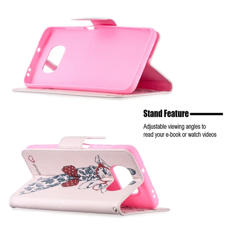 Mönstrad läderplånbokskyddsfodral med skärmskydd för Xiaomi Poco X3 / Poco X3 NFC - Älg