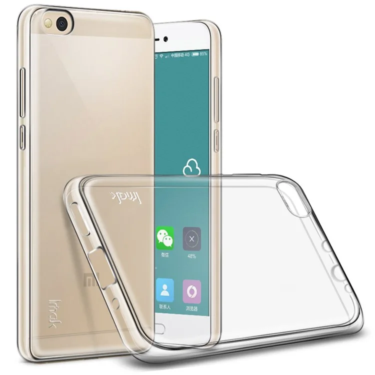 IMAK Clear TPU Phone Cover with Soft Screen Film for Xiaomi Mi 5c - Transparent