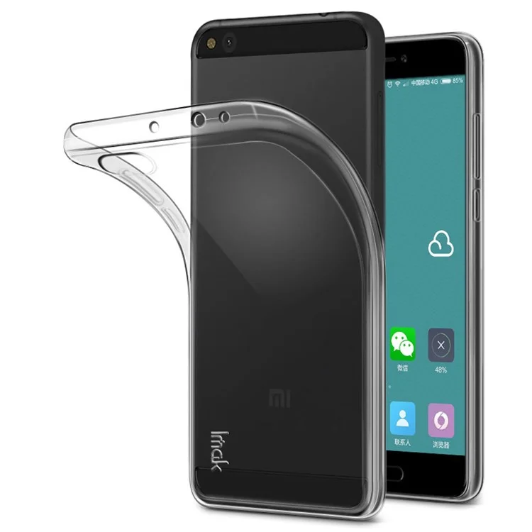 IMAK Clear TPU Phone Cover with Soft Screen Film for Xiaomi Mi 5c - Transparent