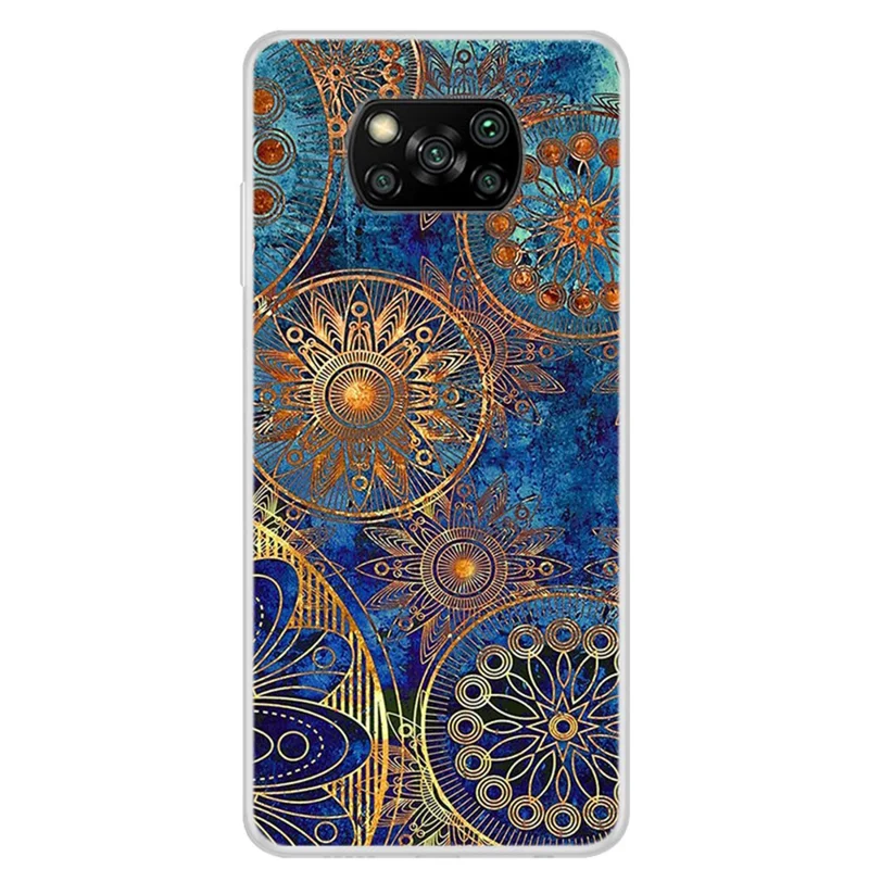 Pretty Pattern Printing Shell for Xiaomi Poco X3 NFC Soft TPU Cover - Mandala Flower
