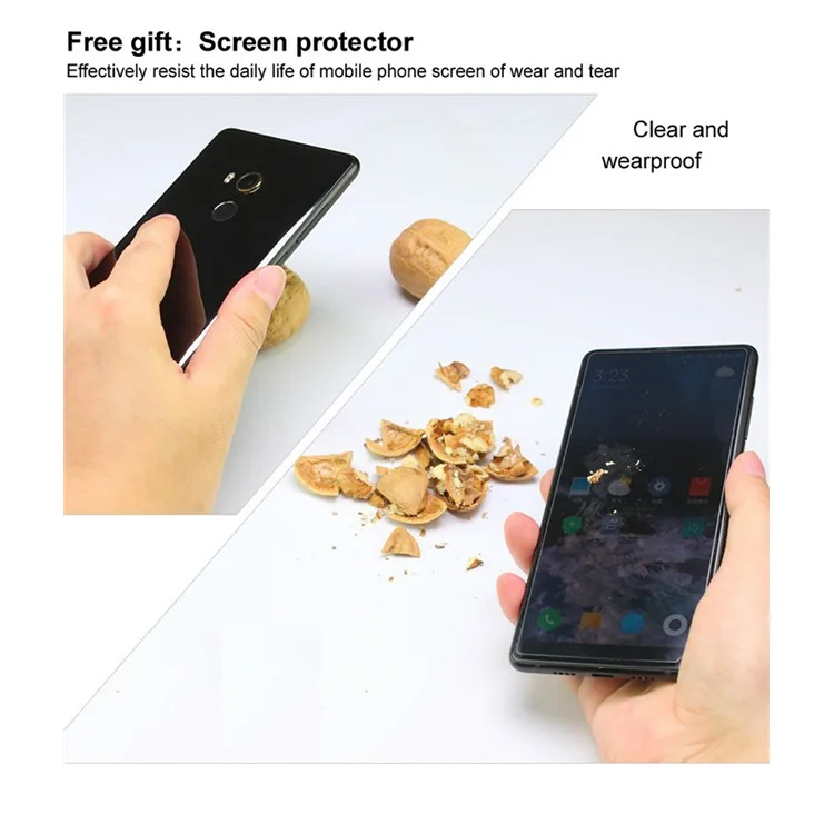 Coque anti-chute IMAK Airbag TPU + Protecteur d'écran pour Xiaomi Poco X3/X3 NFC - Transparent