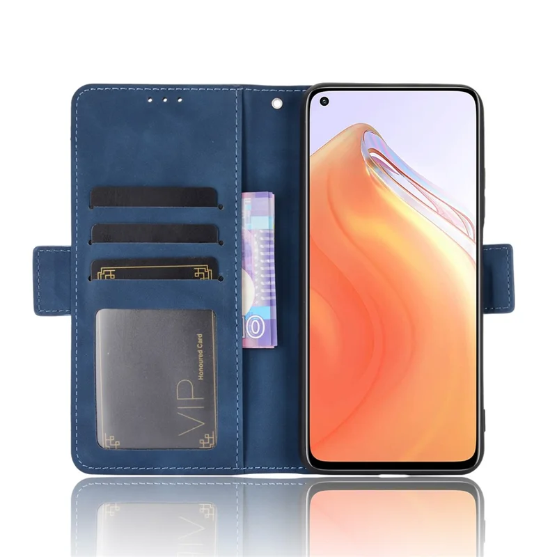 Кожаный чехол-кошелек с несколькими слотами для карт для Xiaomi Mi 10T 5G/Mi 10T Pro 5G/Redmi K30S - Синий