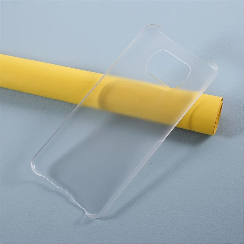 Rubberized Hard Plastic Case for Xiaomi Poco X3 NFC/Poco X3 - Transparent