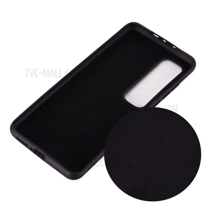 Étui de téléphone en silicone liquide pour Xiaomi Mi 10 Ultra - Noir