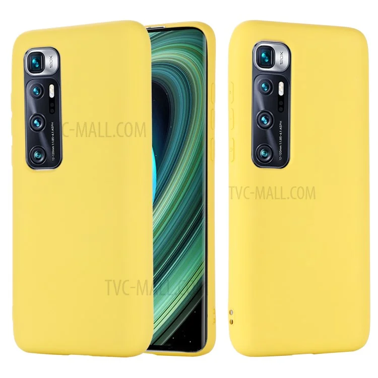 Liquid Silicone Phone Case for Xiaomi Mi 10 Ultra - Yellow