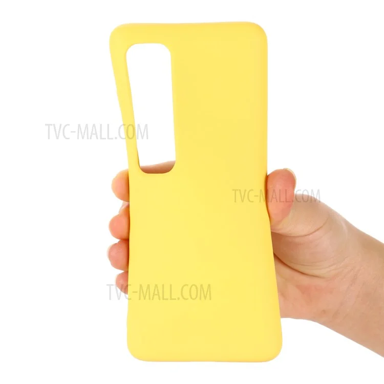 Liquid Silicone Phone Case for Xiaomi Mi 10 Ultra - Yellow