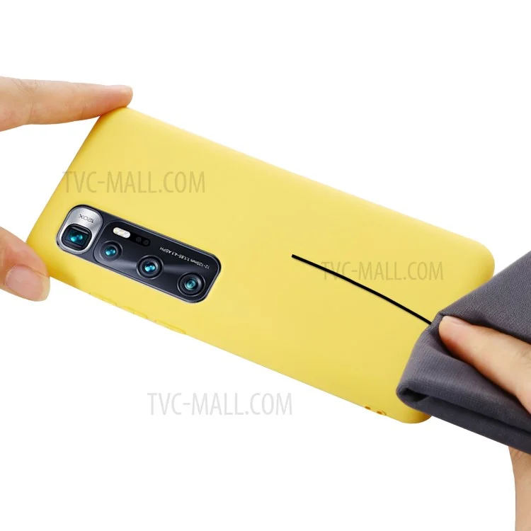 Liquid Silicone Phone Case for Xiaomi Mi 10 Ultra - Yellow