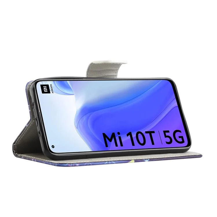 Muster Druckkreuzstextur Leder Brieftasche Für Xiaomi Mi 10T 5G/10T Pro 5G/Redmi K30S Shell - Londoner Elemente