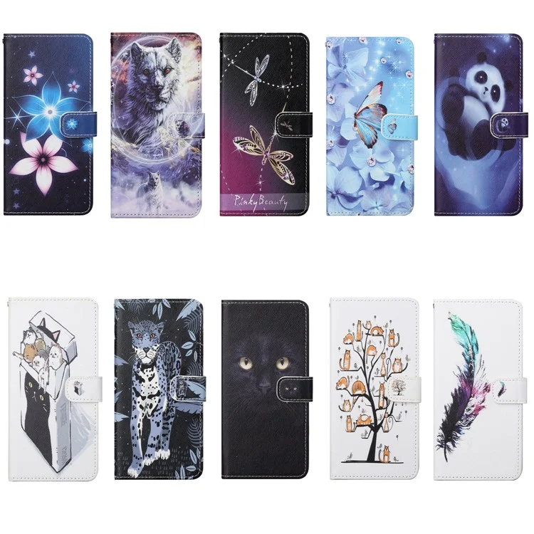 Funda de Cuero de Estilo Cartera con Diseño Cruzado para Xiaomi Mi 10T Lite 5G/Redmi Note 9 Pro 5G/Mi 10i 5G - Gato Negro