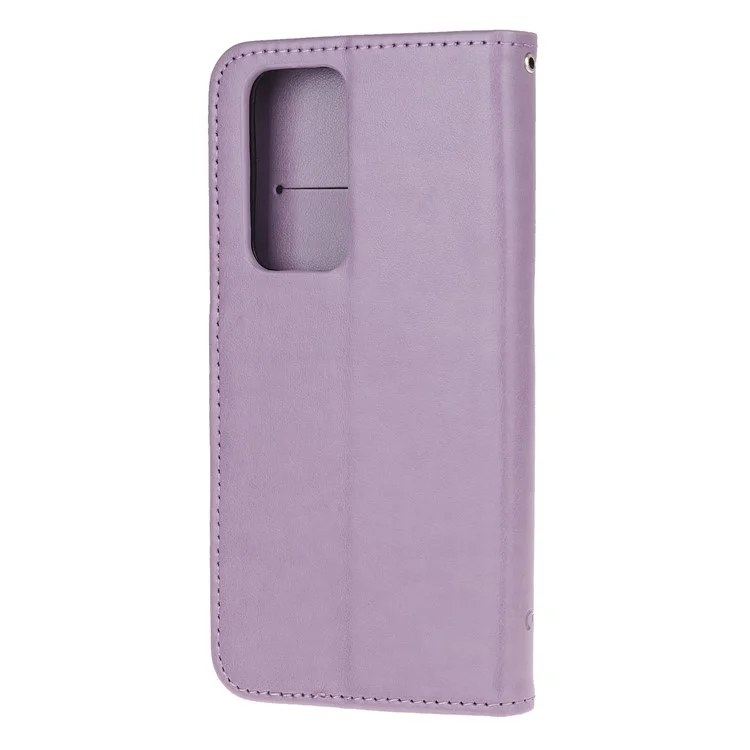 Imprimer Butterfly Fleurs en Cuir Portefeuille Étui Pour Xiaomi Mi 10T 5G / mi 10T Pro 5G / Redmi K30S - Violet Clair