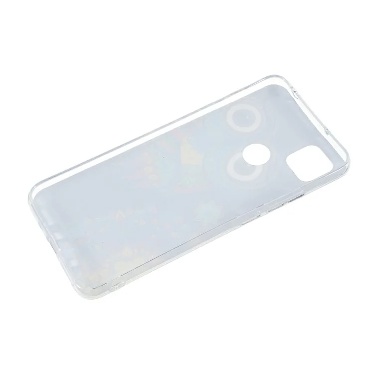For Xiaomi Redmi 9C/Redmi 9C NFC Noctilucent IMD TPU Phone Back Shell - Owl