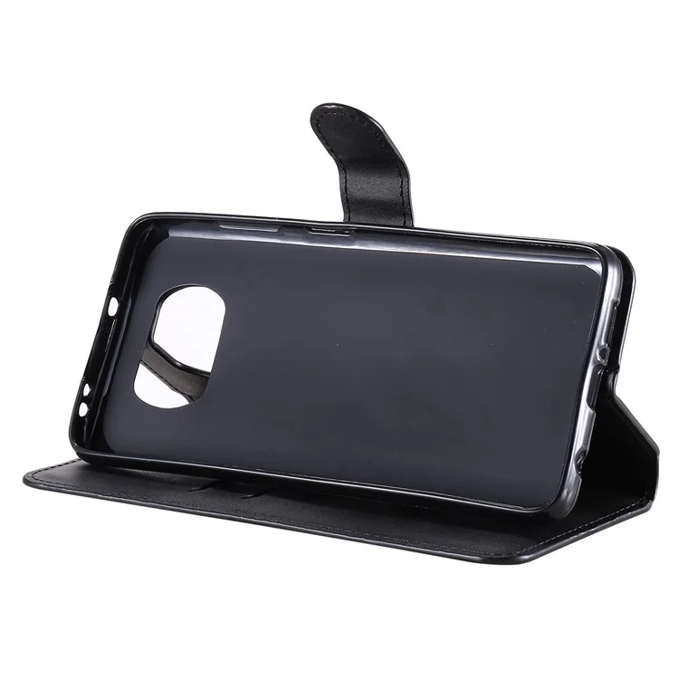 Nueva Llegada Classic Flip Leather Wallet Stand Funda Para Teléfono Para Xiaomi Poco X3 / Poco X3 NFC - Negro