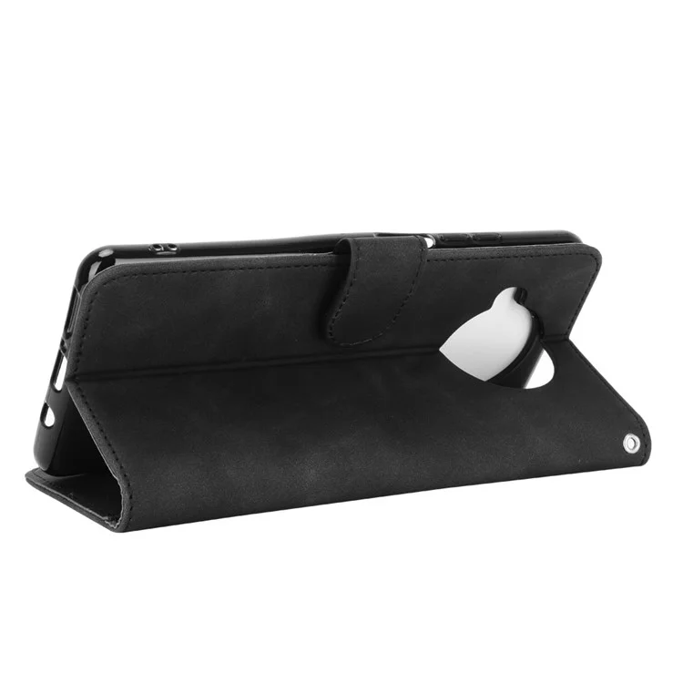 Étui portefeuille en cuir PU Skin-Touch pour Xiaomi Mi 10T Lite 5G/Redmi Note 9 Pro 5G/Mi 10i 5G - Noir