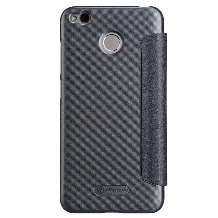 NILLKIN Sparkle Series View Window Leather Phone Shell for Xiaomi Redmi 4X - Black