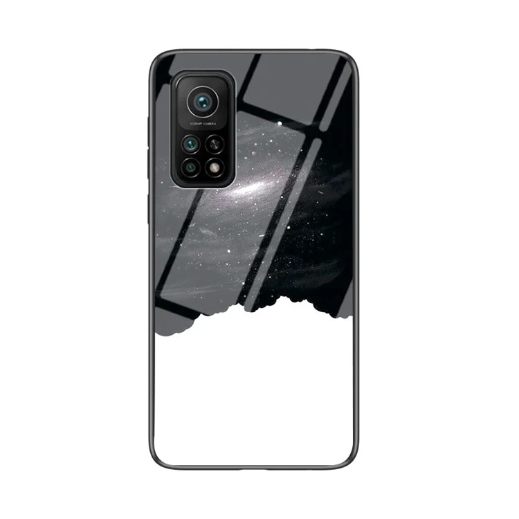 Soft Tpu Edge Temperador de Vidrio Templado Con Cáscara de Teléfono Con Patrón de Cielo Estrellado Para Xiaomi Mi 10T 5G/Mi 10T Pro 5g/redmi K30S - Cielo Cósmico