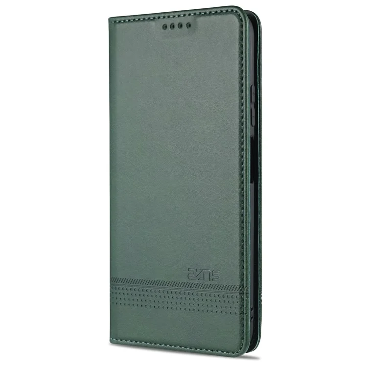 Casca da Carteira AZNS Para Xiaomi Redmi K30s/10t 5g/mi 10t Pro 5g Caso de Couro Absorvido Automaticamente - Verde