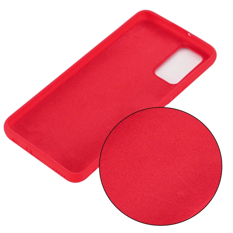 Liquid Silicone Super Slim Phone Protective Case for Xiaomi Mi 10T 5G/Mi 10T Pro 5G/Redmi K30S - Red