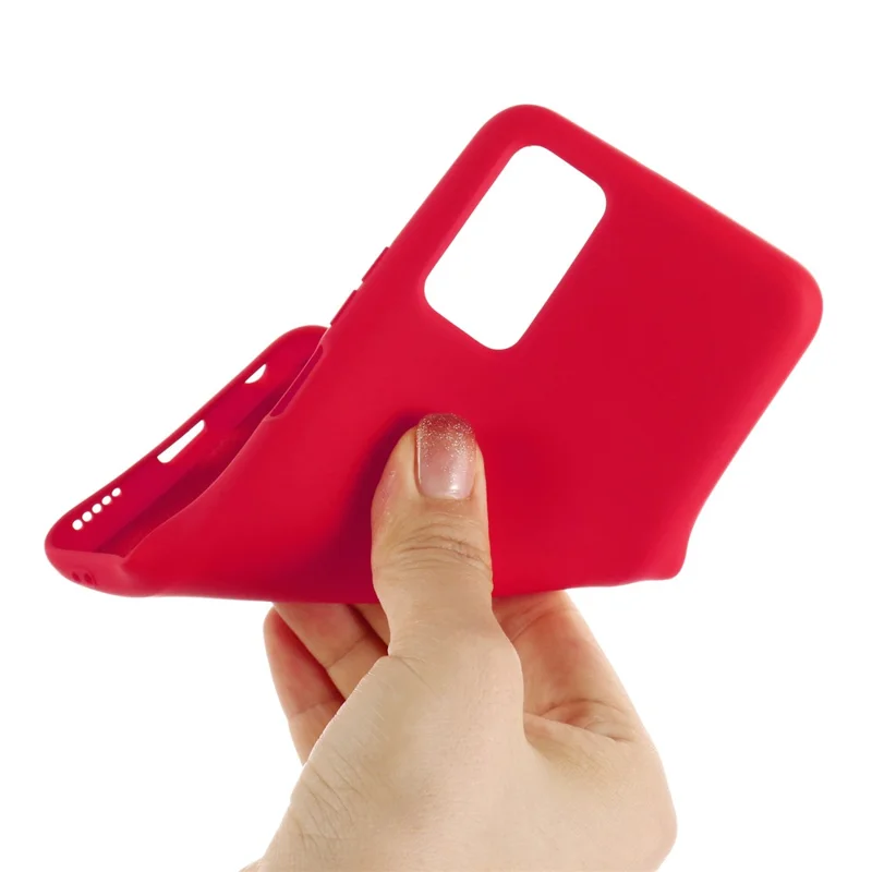 Liquid Silicone Super Slim Phone Protective Case for Xiaomi Mi 10T 5G/Mi 10T Pro 5G/Redmi K30S - Red