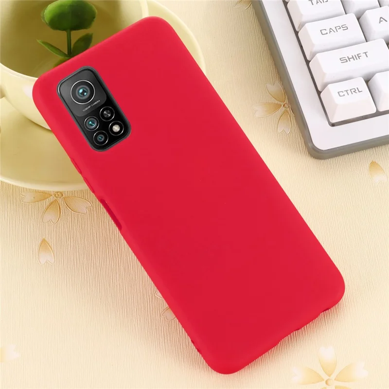 Liquid Silicone Super Slim Phone Protective Case for Xiaomi Mi 10T 5G/Mi 10T Pro 5G/Redmi K30S - Red
