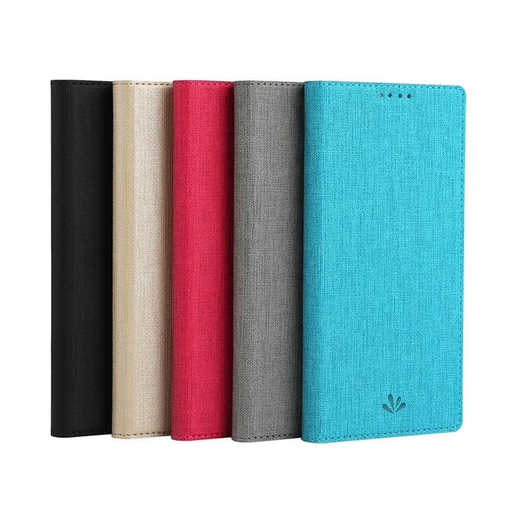 VILI DMX for Xiaomi Mi 10 Lite 5G/Redmi Note 9 Pro 5G Cross Texture Leather Stand Case - Black