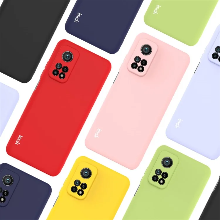 IMAK Coloré de Boîtier Doux UC-2 Série TPU Skin-feel TPU Pour Xiaomi Mi 10T 5G / mi 10T Pro 5G / Redmi K30S - le Noir