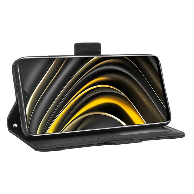 Para Xiaomi Poco M3 Múltiples Tarjetas De Tarjetas De Múltiples Tapa Protectora. - Negro