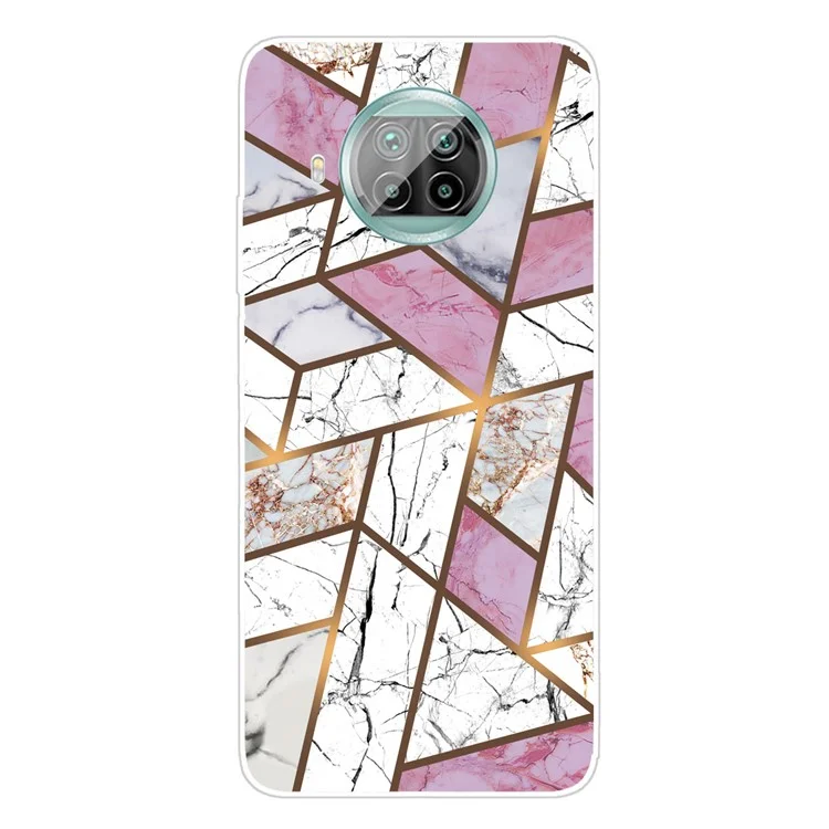 Étui de protection imprimé en marbre transparent en TPU pour Xiaomi Mi 10T Lite 5G / Redmi Note 9 Pro 5G / Mi 10i 5G - Style Q