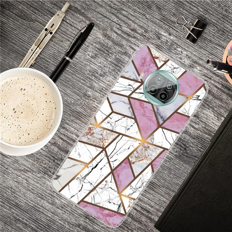 Étui de protection imprimé en marbre transparent en TPU pour Xiaomi Mi 10T Lite 5G / Redmi Note 9 Pro 5G / Mi 10i 5G - Style Q