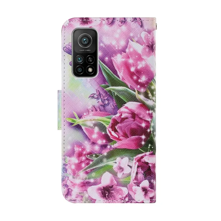 TPU + PU en Cuir du Portefeuille Magnet Fermoir Classe de Téléphone Pour Xiaomi Mi 10t Pro 5g / Mi 10t 5g / Redmi K30s - Rose