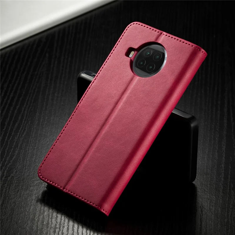 LC.IMEEKE Leather Wallet Case for Xiaomi Mi 10T Lite 5G / Redmi Note 9 Pro 5G / Mi 10i 5G Stand Shell - Rose