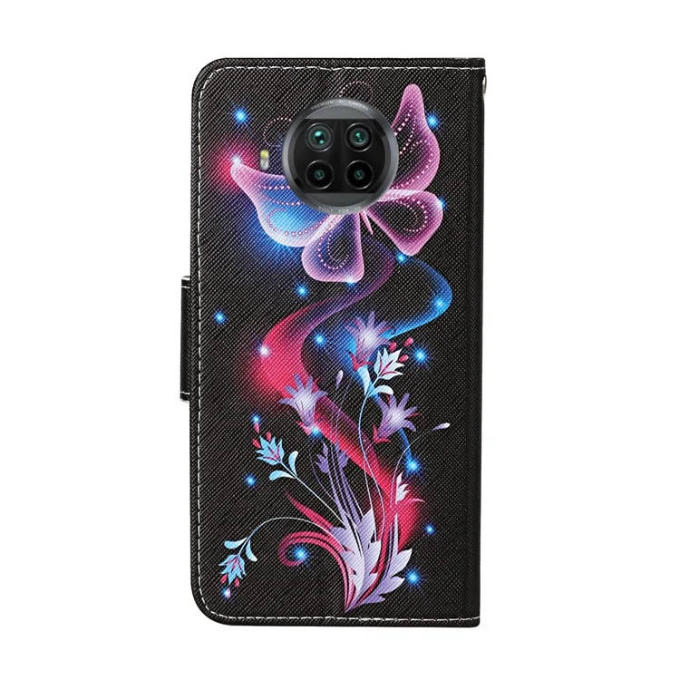 TPU + PU Leder -brieftaschenstand Telefonhülle Für Xiaomi Mi 10T Lite 5g/mi 10i 5G/Redmi Note 9 Pro 5g - Schmetterling