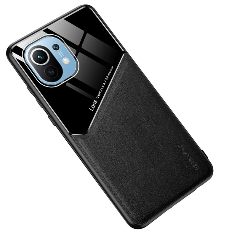 Built-in Magnetic Metal Sheet PC + TPU Hybrid Case for Xiaomi Mi 11 - Black