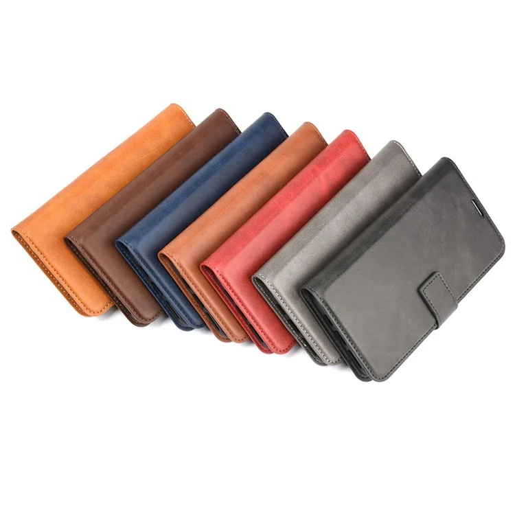 Pour Xiaomi Redmi Note 9 4G (Qualcomm Snapdragon 662)/Redmi 9T/9 Power Wallet Stand Design Leather Mobile Phone Cover Case - Noir