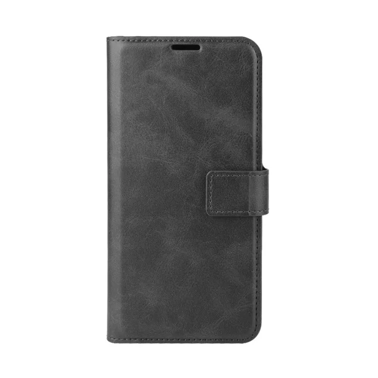 For Xiaomi Redmi Note 9 4G (Qualcomm Snapdragon 662)/Redmi 9T/9 Power Wallet Stand Design Leather Mobile Phone Cover Case - Black