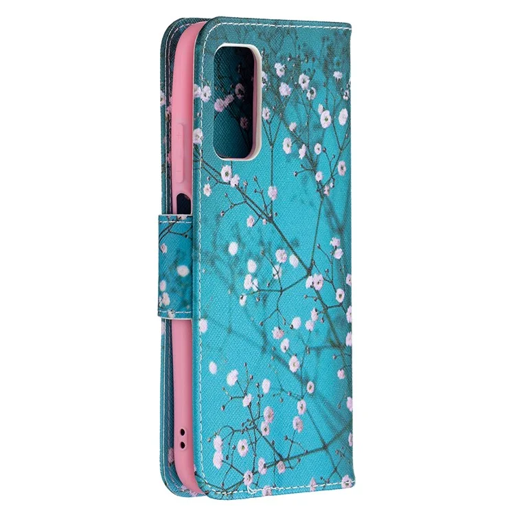 Wallet Pattern Printing Stand Phone Case Cover for Xiaomi Poco M3 - Wintersweet