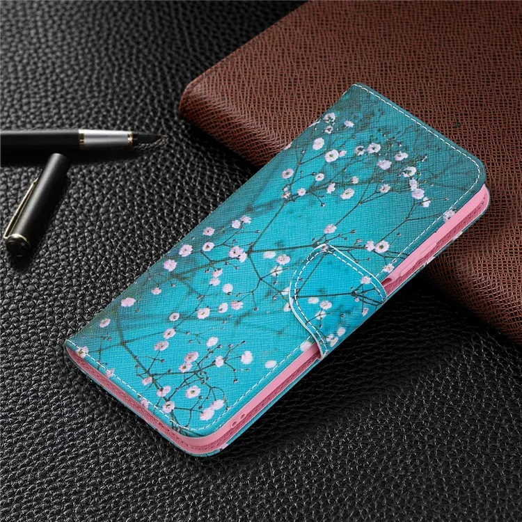 Wallet Pattern Printing Stand Phone Case Cover for Xiaomi Poco M3 - Wintersweet