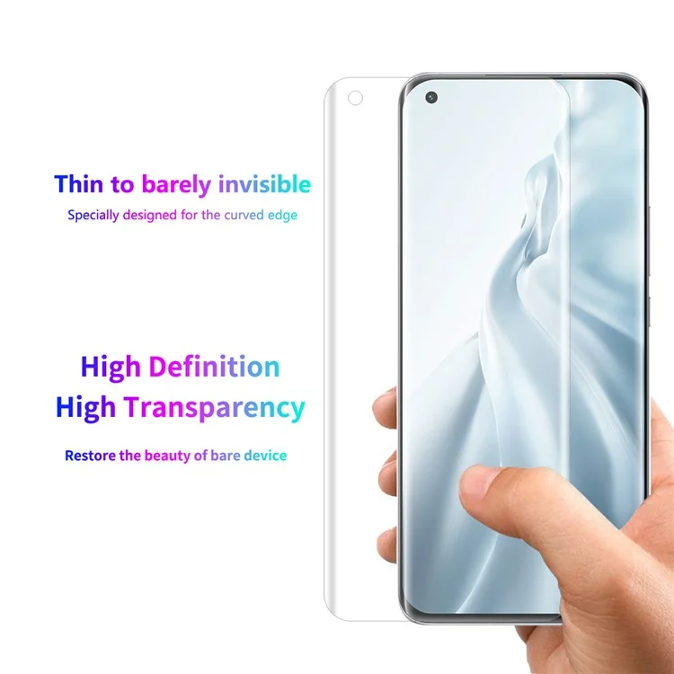 HAT-PRINCE ENKAY ENK-PC0972 Étui de protection 2 en 1 anti-chute et anti-glissement, incassable, transparent TPU + Film de protection d'écran PET plein écran pour Xiaomi Mi 11