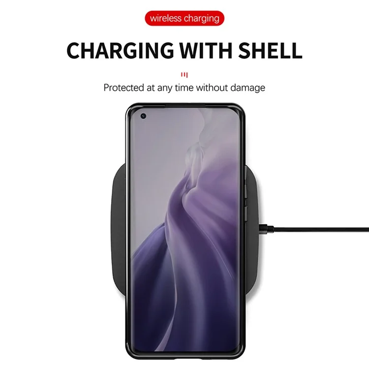 Capa Protetora Grossa com Textura Twill da Série Thunder para Xiaomi Mi 11 - Preto