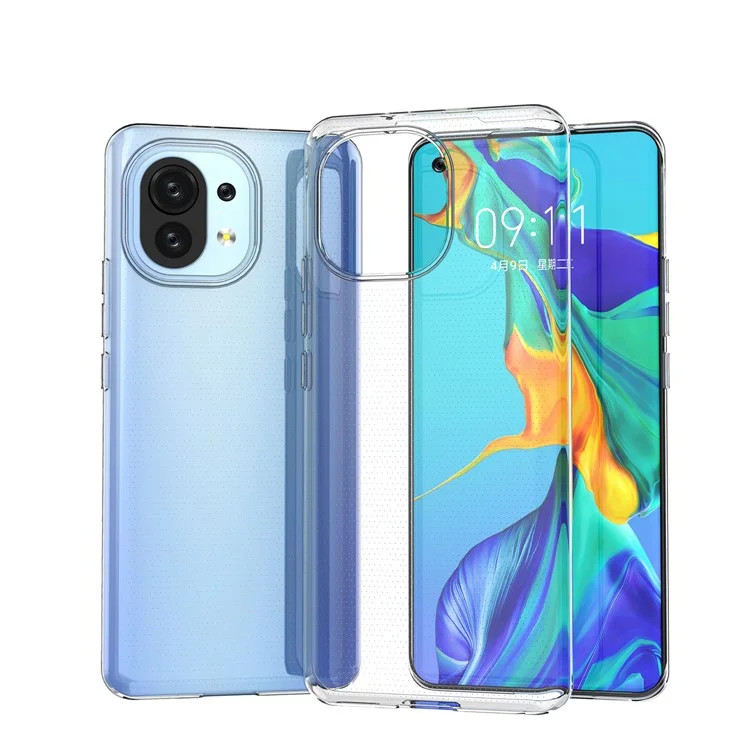 Coque de protection en TPU ultra-fine et transparente pour Xiaomi Mi 11