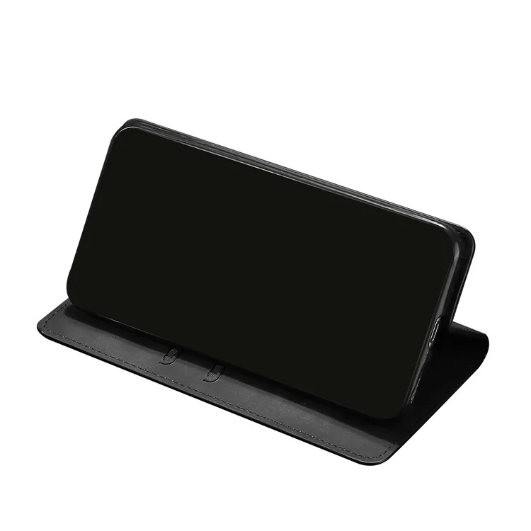 Porta Della Carta Per la Sensazione Della Pelle Con Guscio di Protezione in Pelle Automatica Per la Pelle Per Xiaomi Mi 10T 5G/10T Pro 5G/Redmi K30S - Nero