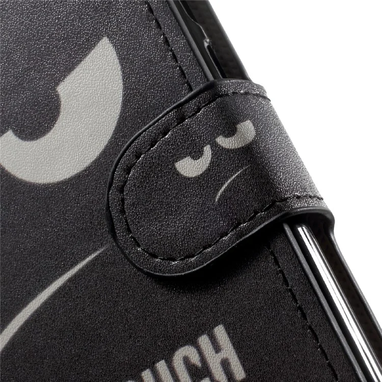 Wallet Leather Folio Pattern Case Cover for Xiaomi Redmi Note 4 -  Do not Touch My Phone