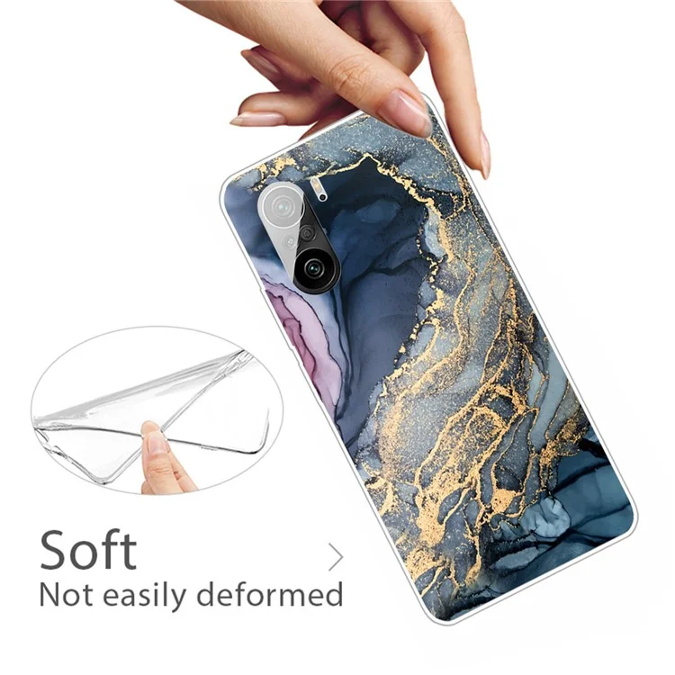 Case D'impression de Motif en Marbre Anti-dégraissant Pour le Xiaomi Redmi K40 / K40 Pro / K40 Pro + / mi 11i / Poco F3 Pro Plus - Style M