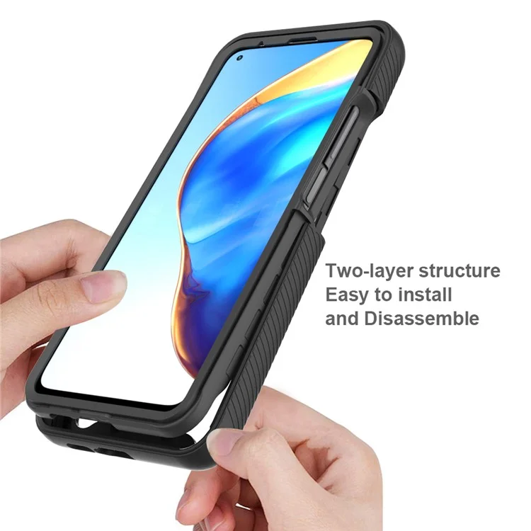 Case Hybride TPU + PC Pour Xiaomi mi 10T 5g / mi 10T Pro 5g / Redmi K30S Couverture de Téléphone Absorbé Par un Choc - le Noir