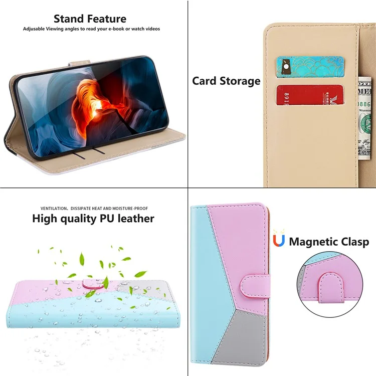 Sortie de Peutlet Splicing Troisse / Xiaomi Mi 10t Lite 5G / Xiaomi Mi 10i 5G - Bleu / Violet / Gris