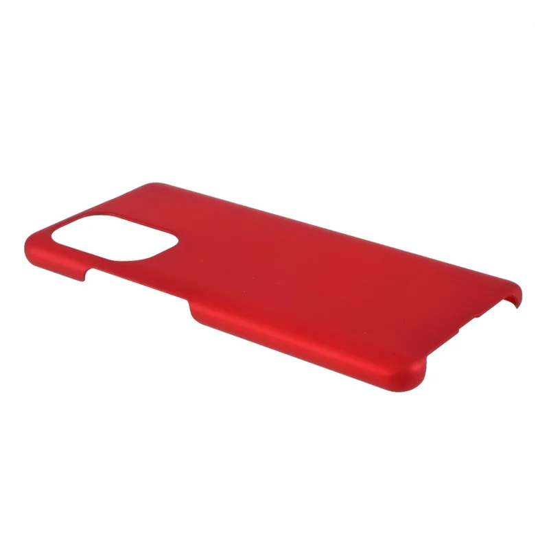 Glossy Rubberized Hard PC Phone Back Case Cover for Xiaomi Redmi K40/Redmi K40 Pro/Poco F3/Mi 11i - Red