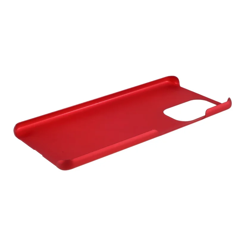 Glossy Rubberized Hard PC Phone Back Case Cover for Xiaomi Redmi K40/Redmi K40 Pro/Poco F3/Mi 11i - Red