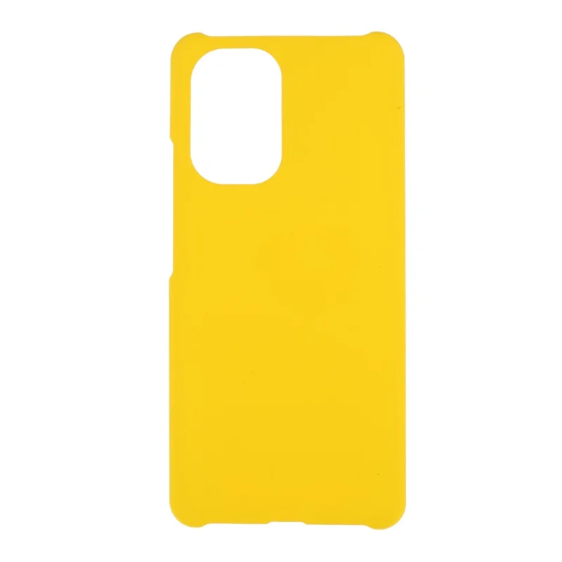 Glossy Rubberized Hard PC Phone Back Case Cover for Xiaomi Redmi K40/Redmi K40 Pro/Poco F3/Mi 11i - Yellow