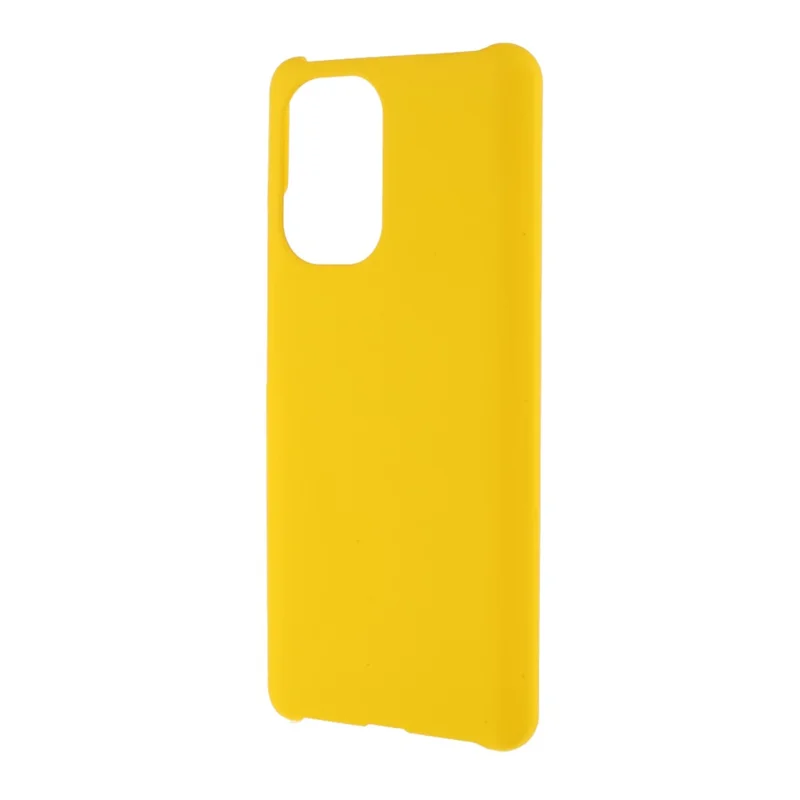 Glossy Rubberized Hard PC Phone Back Case Cover for Xiaomi Redmi K40/Redmi K40 Pro/Poco F3/Mi 11i - Yellow
